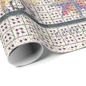 Farbenfroher persischer Teppich-Mandala-Muster Geschenkpapier (Rolleneckpunkt)