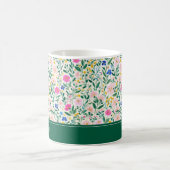 Farbenfroher personalisierter Blumenbecher Kaffeetasse (Mittel)