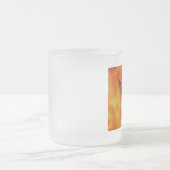 Farbenfroher Phönix fliegt vor einem frischen Hint Mattglastasse (Mittel)