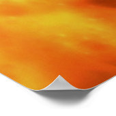 Farbenfroher Phönix fliegt vor einem frischen Hint Poster (Ecke)