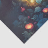 Farbenfroher Pilzwald Seidenpapier (Detail)