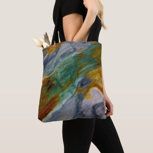 Farbenfroher Piute-Jasper Tasche (Von Nahem)