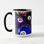 Farbenfroher Pool Lover Billiard Balls Tasse (Links)