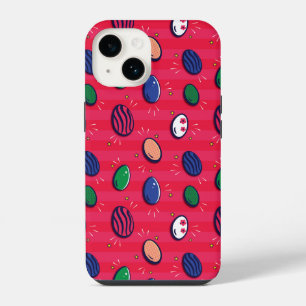 Farbenfroher Pop Art Ostereier Muster iPhone 14 Hülle