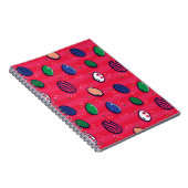 Farbenfroher Pop Art Ostereier Muster Notizblock (Rechte Seite)