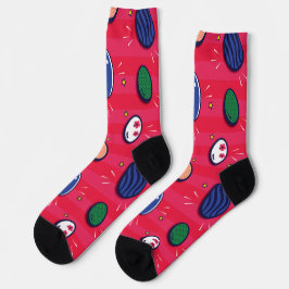 Farbenfroher Pop Art Ostereier Muster Socken