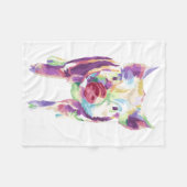 Farbenfroher Pop Art Pig Fleece Blankon (Vorderseite (Horizontal))