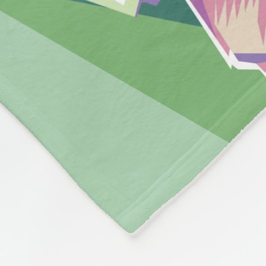 Farbenfroher Pop Art Pig Personalisiert Fleece Bla (Ecke)