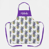 Farbenfroher Pop Art Pineapa Schürze (Vorderseite)