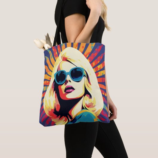 Farbenfroher Pop Coole Frau Tasche (Von Nahem)