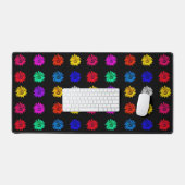 Farbenfroher Pop Kunst, Dichtung und Musik Niedlic Schreibtischunterlage (Tastatur & Maus)