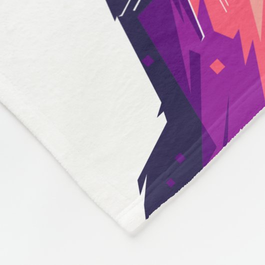 Farbenfroher Pop Kunst, Dichtung und Personalisier Fleecedecke (Ecke)