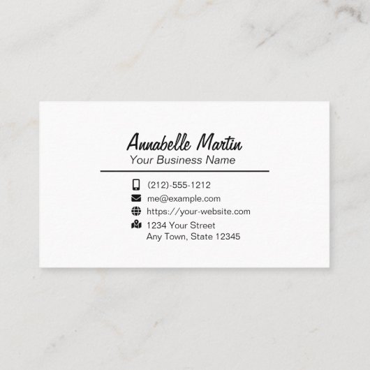 Farbenfroher Pop Visitenkarte (Rückseite)