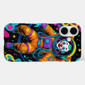 Farbenfroher psychedelischer Clown-Astronaut Case-Mate iPhone Hülle (Rückseite (Horizontal))