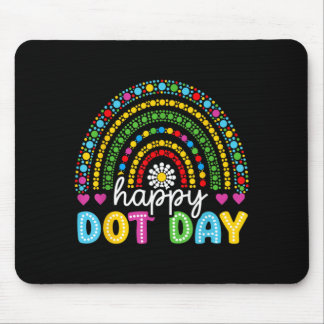 Farbenfroher Punkte-Spaß Regenbogen Bunter Punkt Mousepad
