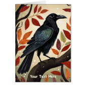 Farbenfroher Raven in einem Baum (Vorne)