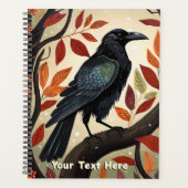Farbenfroher Raven in einem Baum Planer (Vorderseite)