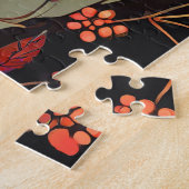 Farbenfroher Raven in einem Baum Puzzle (Seite)