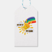 Farbenfroher Regenbogen aus meiner Cloud Geschenkanhänger (Vorderseite)