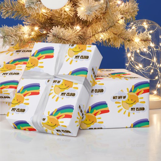 Farbenfroher Regenbogen aus meiner Cloud Geschenkpapier (Feiertage)