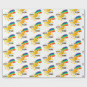 Farbenfroher Regenbogen aus meiner Cloud Geschenkpapier (Flach)