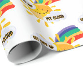 Farbenfroher Regenbogen aus meiner Cloud Geschenkpapier (Rolleneckpunkt)