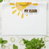 Farbenfroher Regenbogen aus meiner Cloud Geschirrtuch (Gefaltet)