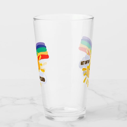 Farbenfroher Regenbogen aus meiner Cloud Glas (Links)