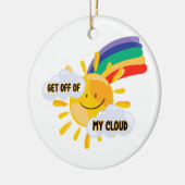 Farbenfroher Regenbogen aus meiner Cloud Keramik Ornament (Links)