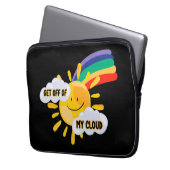 Farbenfroher Regenbogen aus meiner Cloud Laptopschutzhülle (Vorderseite Links)