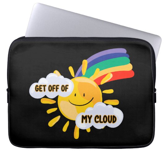 Farbenfroher Regenbogen aus meiner Cloud Laptopschutzhülle (Vorderseite)