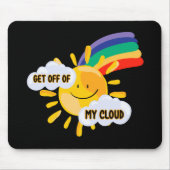 Farbenfroher Regenbogen aus meiner Cloud Mousepad (Vorne)