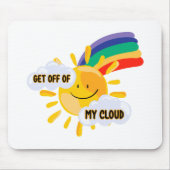 Farbenfroher Regenbogen aus meiner Cloud Mousepad (Vorne)