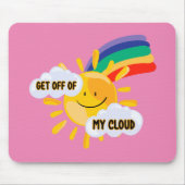 Farbenfroher Regenbogen aus meiner Cloud Mousepad (Vorne)