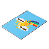 Farbenfroher Regenbogen aus meiner Cloud Notizblock (Linke Seite)