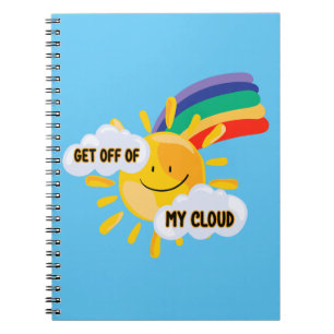 Farbenfroher Regenbogen aus meiner Cloud Notizblock