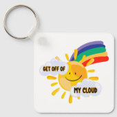 Farbenfroher Regenbogen aus meiner Cloud Schlüsselanhänger (Vorderseite)