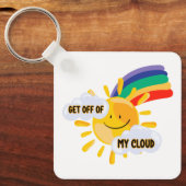 Farbenfroher Regenbogen aus meiner Cloud Schlüsselanhänger (Vorderseite)
