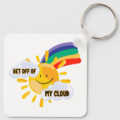 Farbenfroher Regenbogen aus meiner Cloud Schlüsselanhänger (Rückseite)