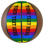 Farbenfroher Regenbogen Basketball (Vertikal)