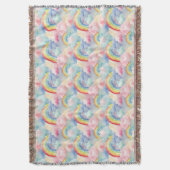 Farbenfroher Regenbogen, Cloud und Star Decke (Vorderseite Vertikal)