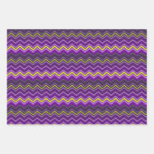 Farbenfroher Regenbogen Confetti Dreieck Zigzag Geschenkpapier Set (Vorderseite 2)