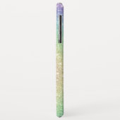 Farbenfroher Regenbogen Glitzer Spirale Trendy Case-Mate iPhone Hülle (Hinten/Links)