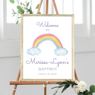 Farbenfroher Regenbogen Herzlich willkommen bei de Poster