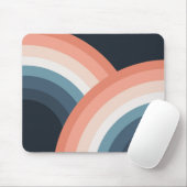Farbenfroher Regenbogen im Doppel-Retro-Stil Mousepad (Mit Mouse)