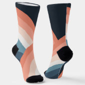 Farbenfroher Regenbogen im Doppel-Retro-Stil Socken (Gewinkelt)