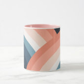Farbenfroher Regenbogen im Doppel-Retro-Stil Tasse (Zentrum)
