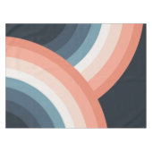 Farbenfroher Regenbogen im Doppel-Retro-Stil Tischdecke (Vorderseite (Horizontal))