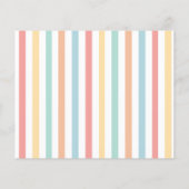 Farbenfroher Regenbogen lasse Party zum Geburtstag (Rückseite)