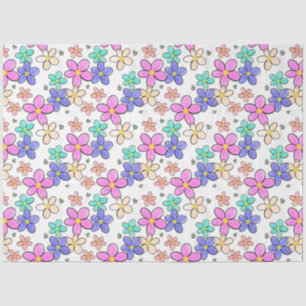 farbenfroher Regenbogen leuchtende Blumen Hummeln Seidenpapier